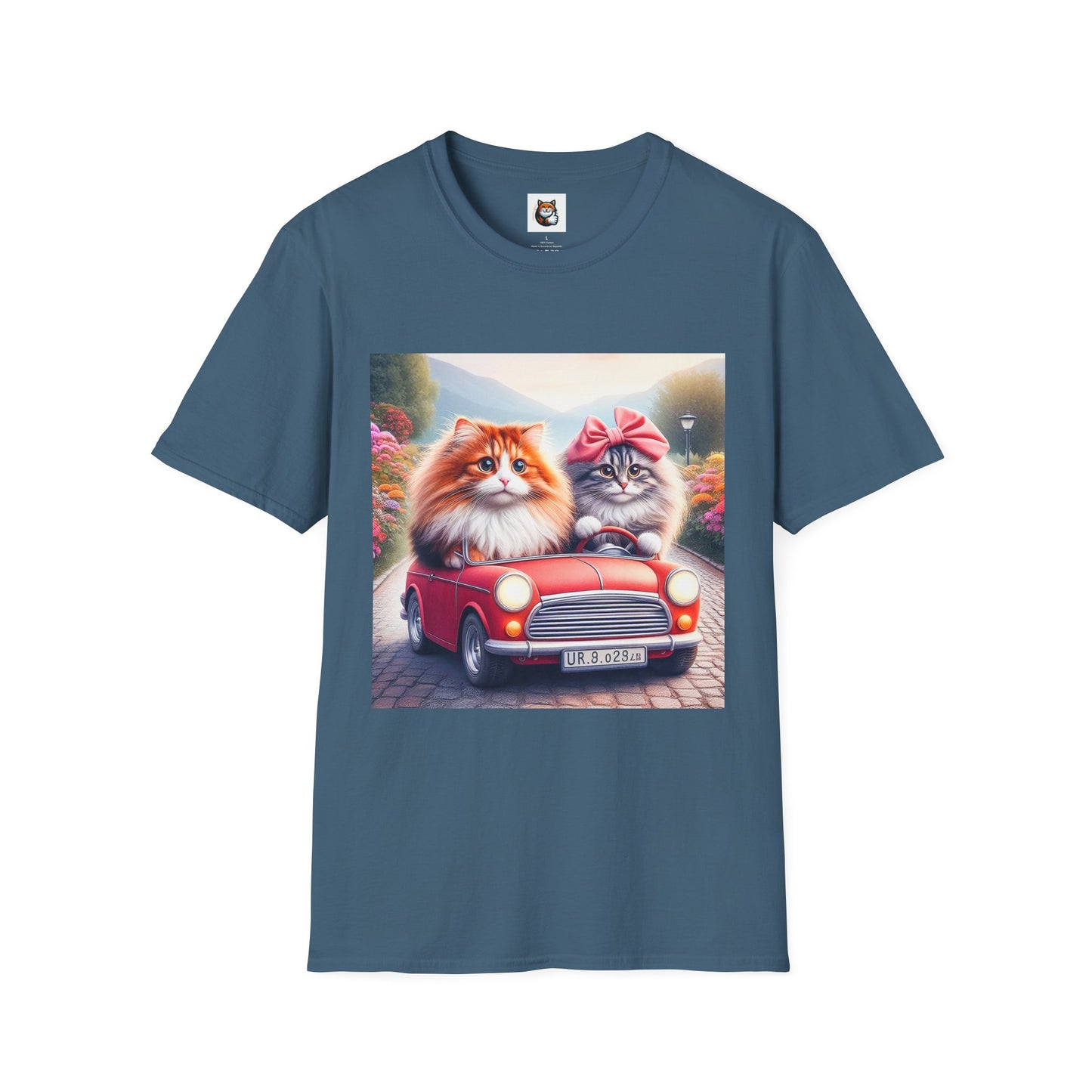Wacky Norwegian Forest Cat Unisex Softstyle T-Shirt