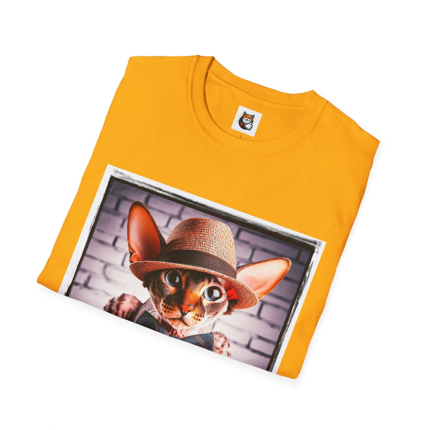 Cornish Rex Cat bow tie and hat T-Shirt