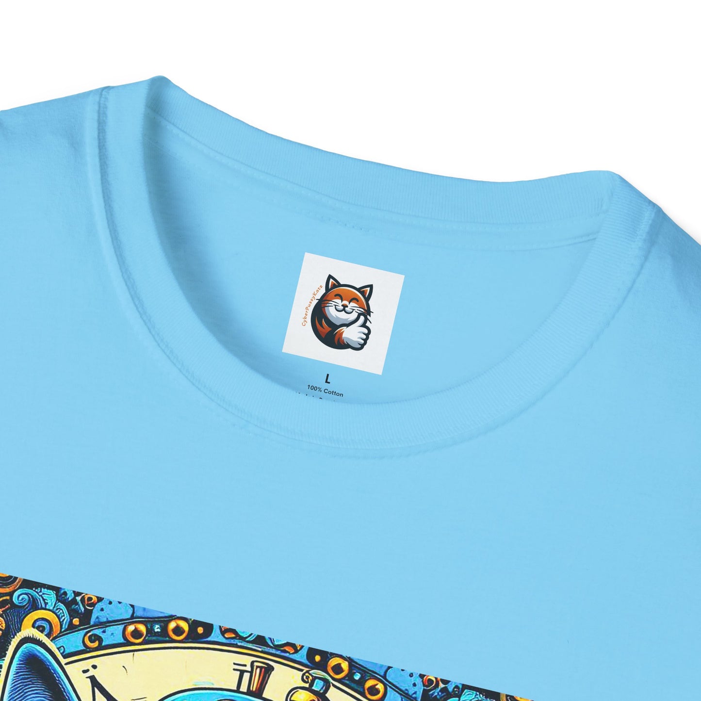 Russian Blue Cat steam punk T-Shirt