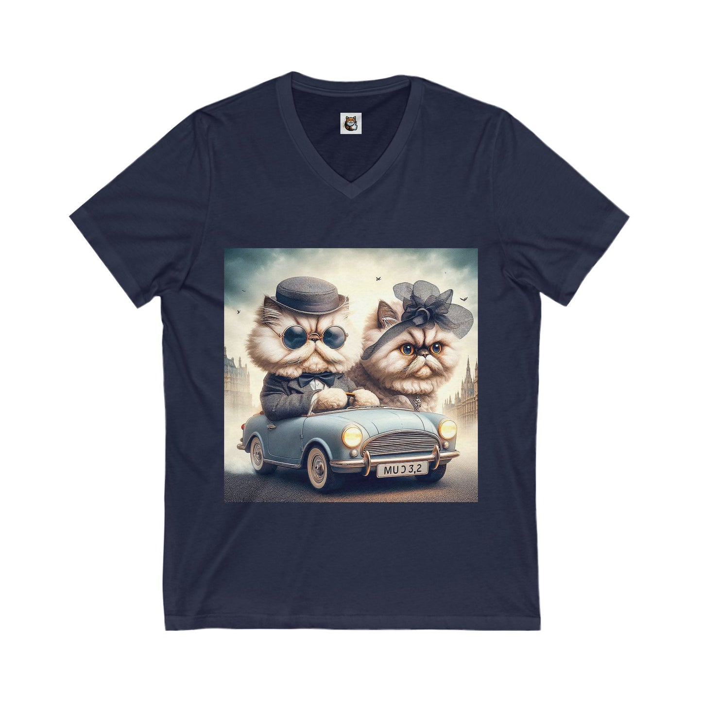 Selkirk Rex angry couple drivibg shirt