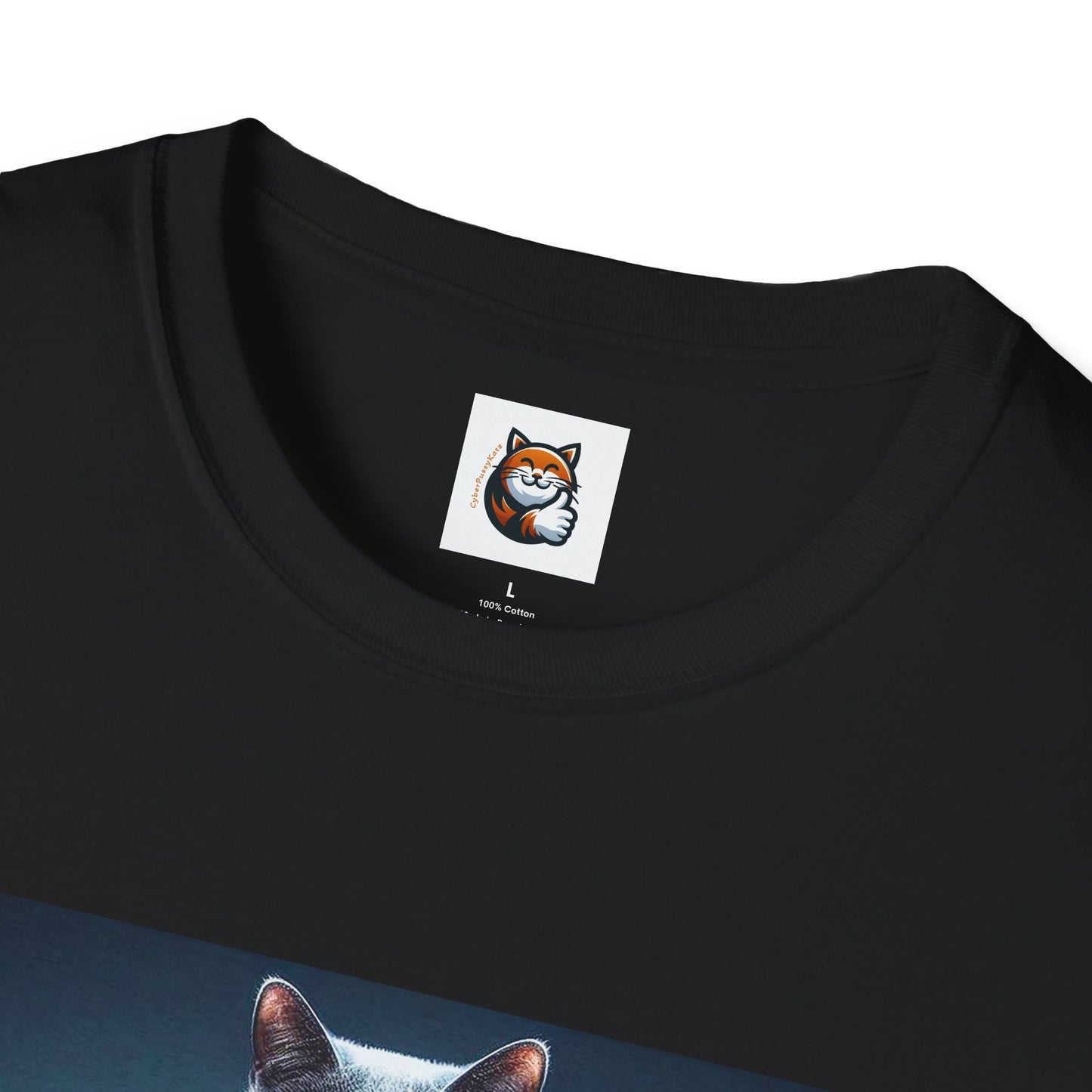 Russian Blue Cat Unisex Softstyle T-Shirt