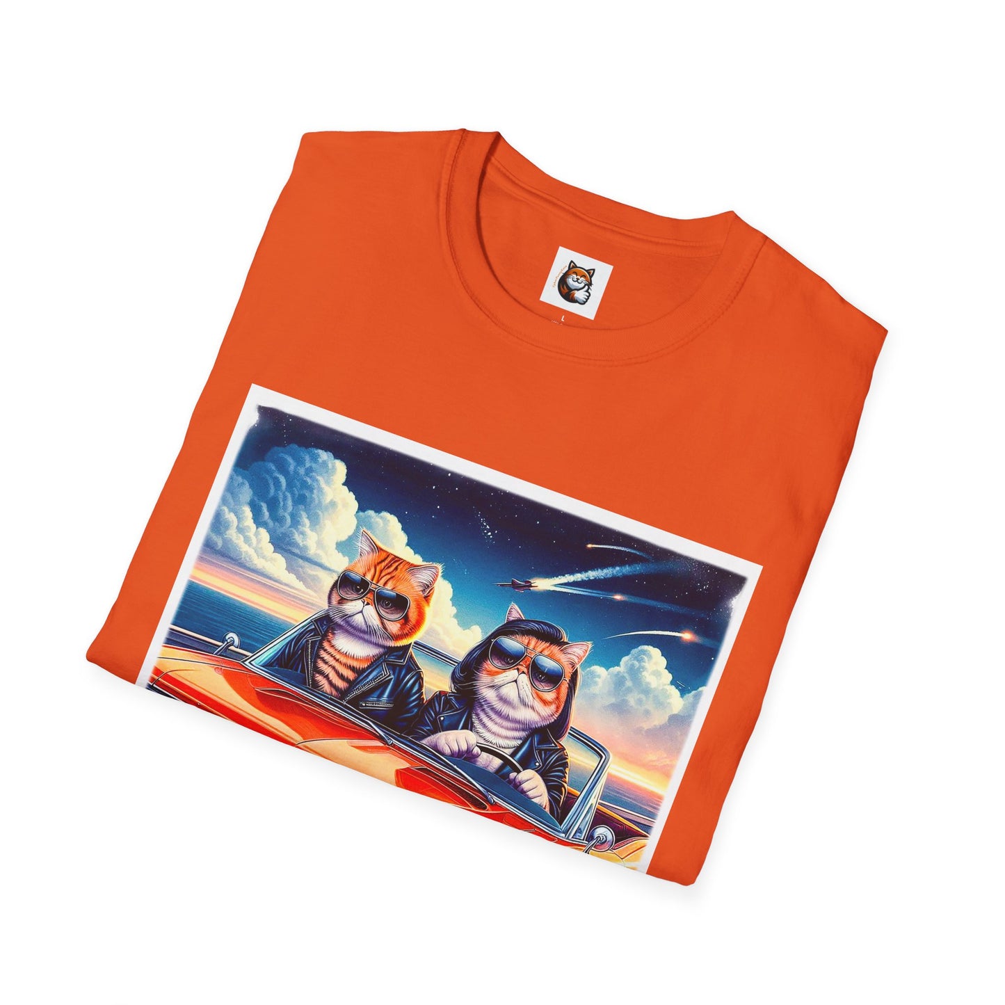 Wacky Exotic Shorthair Cat Unisex Softstyle T-Shirt