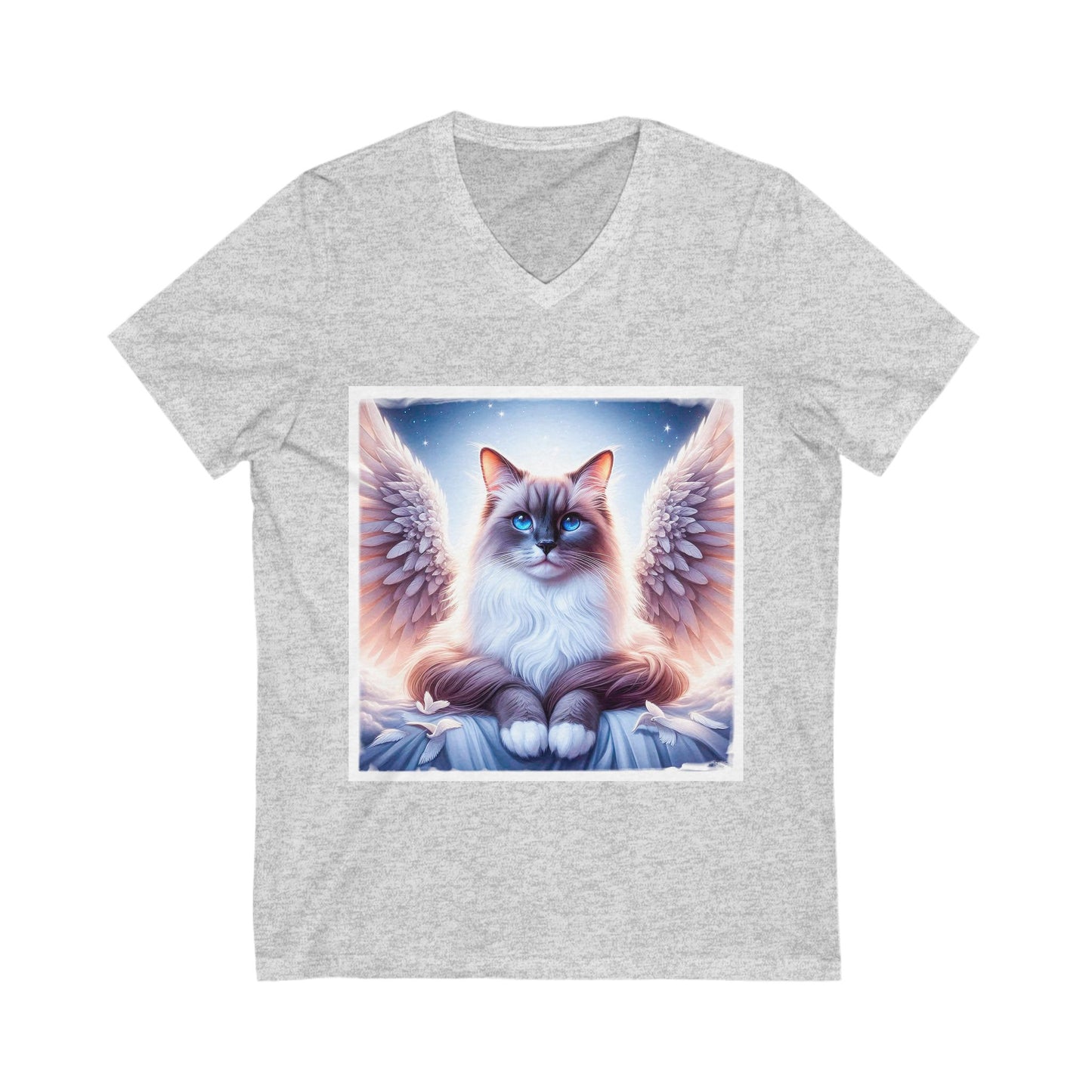 Birman Unisex Jersey Short Sleeve V-Neck Tee