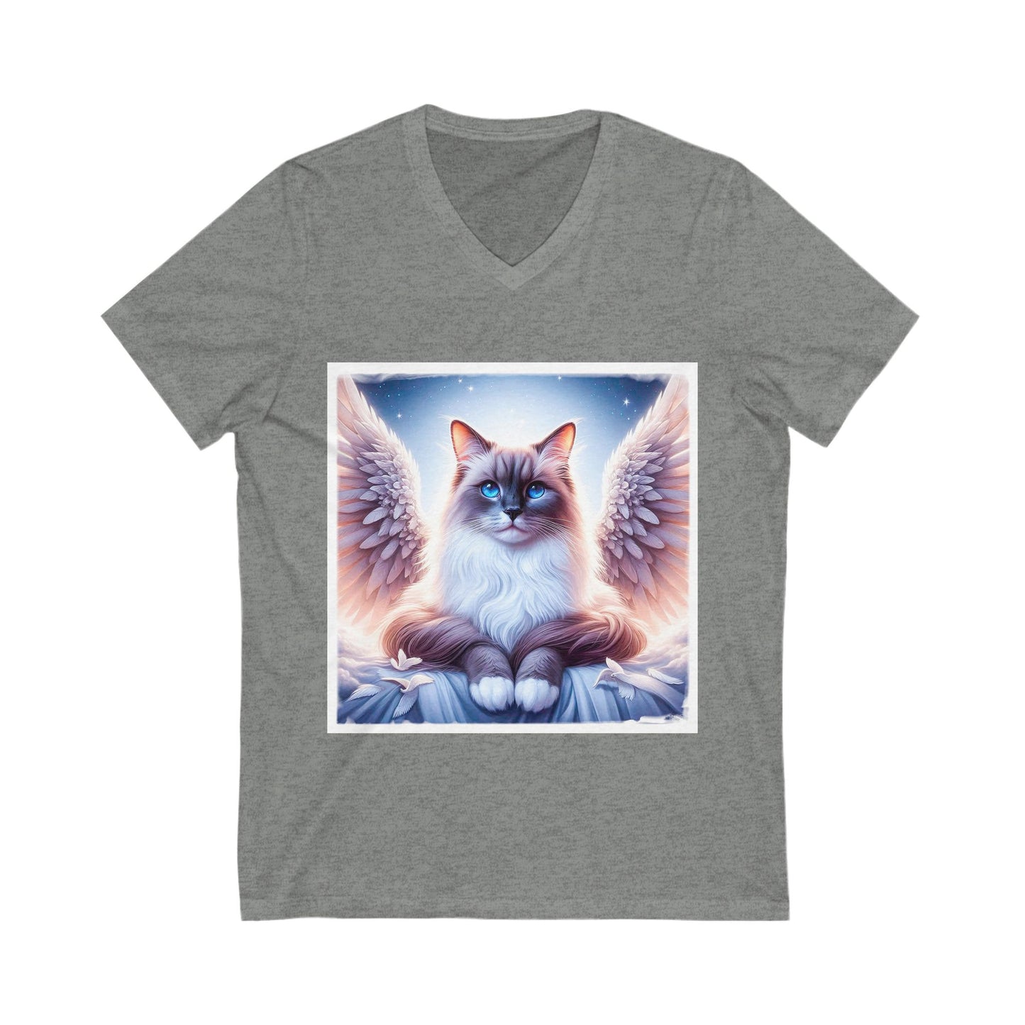 Birman Unisex Jersey Short Sleeve V-Neck Tee