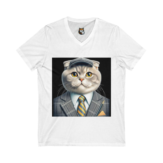 Scottish Fold Cat  handsome suit Tee