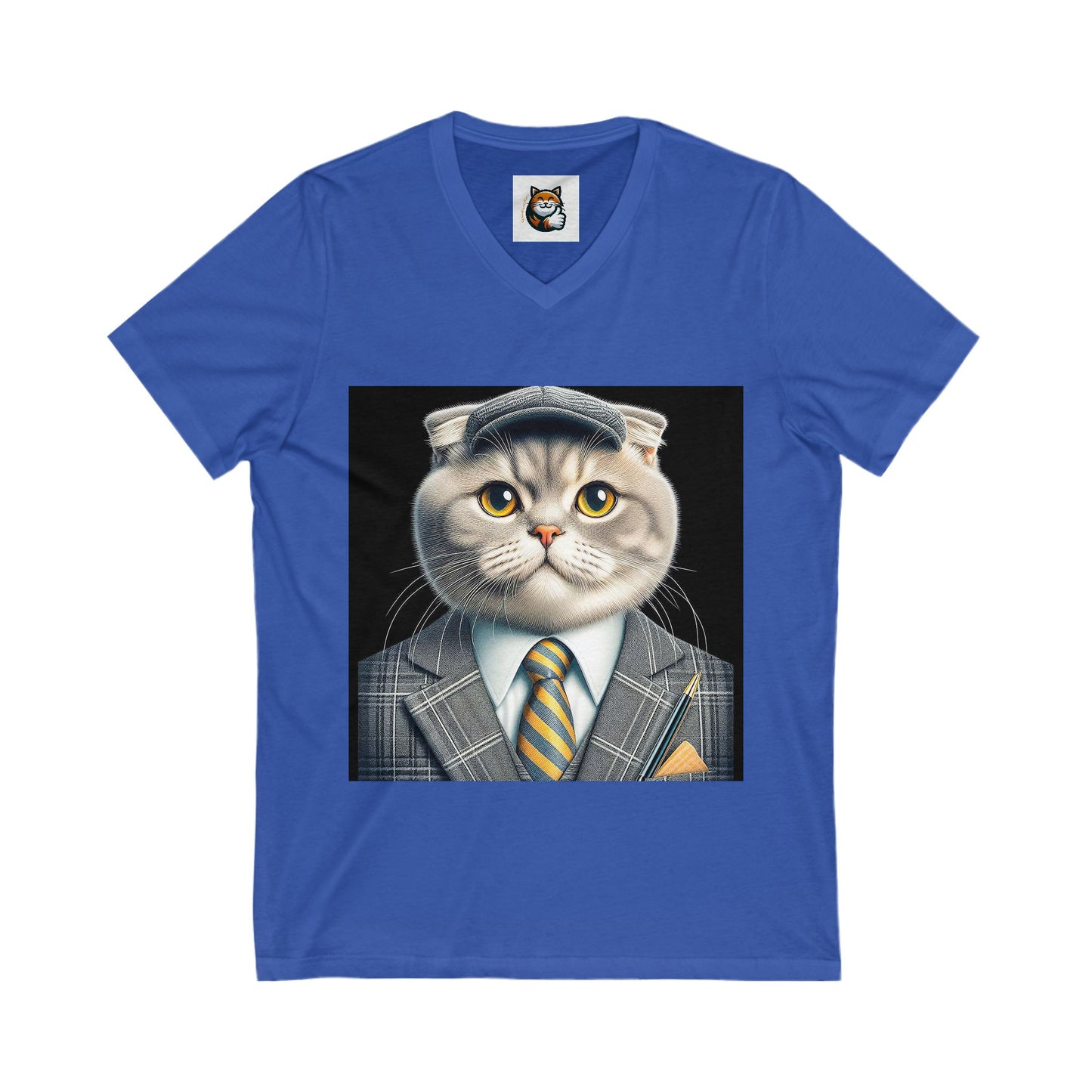 Scottish Fold Cat  handsome suit Tee