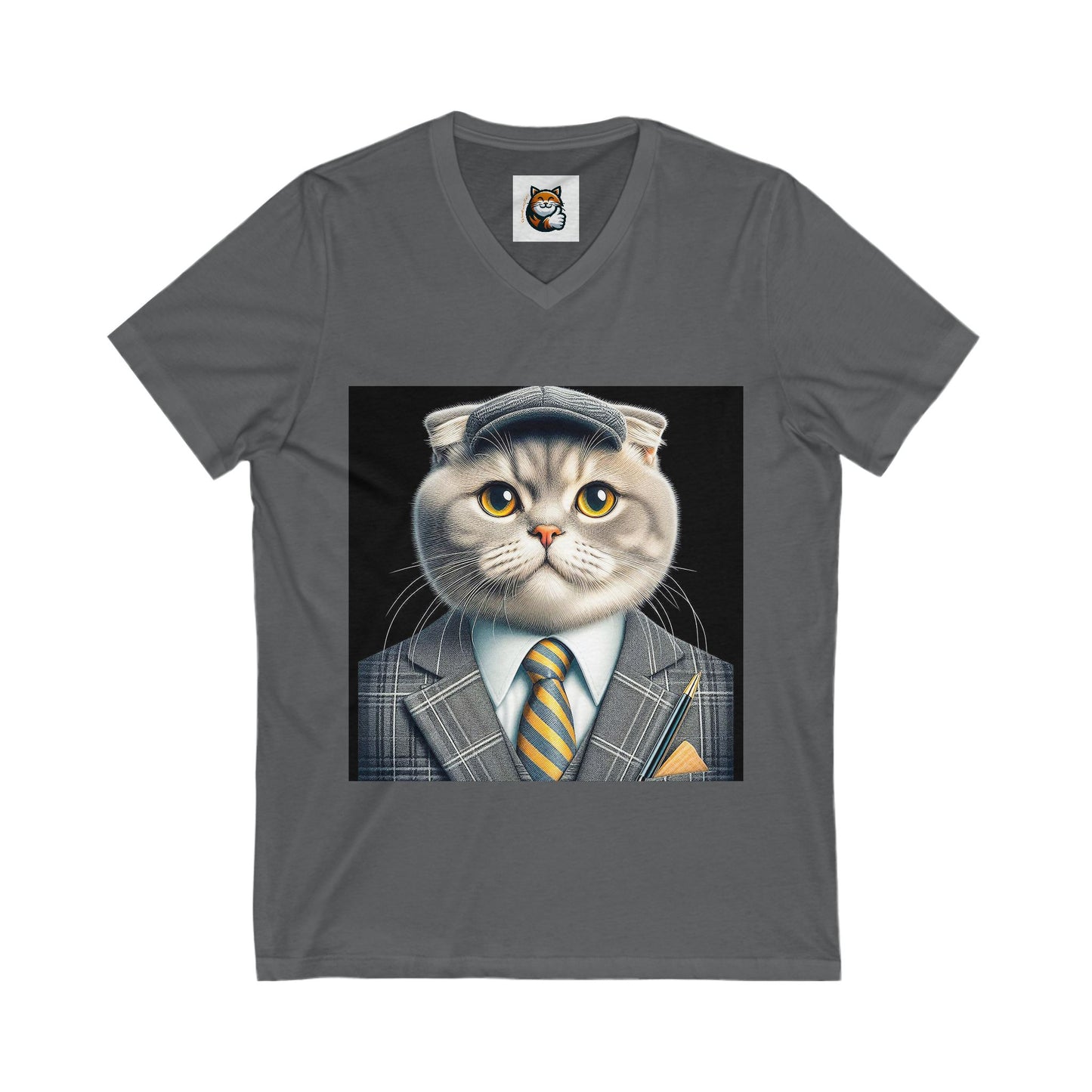 Scottish Fold Cat  handsome suit Tee