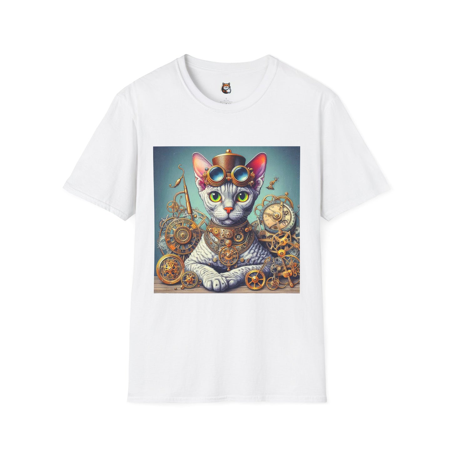 Devon Rex Cat Unisex Softstyle T-Shirt