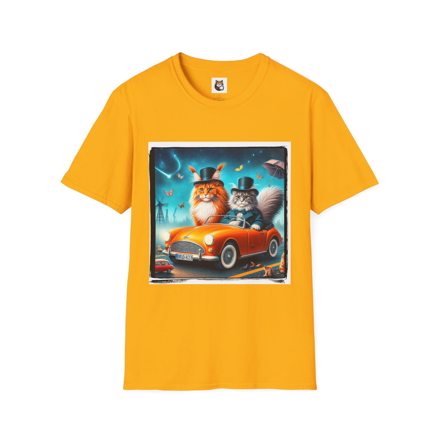 Wacky Maine Coon Unisex Softstyle T-Shirt