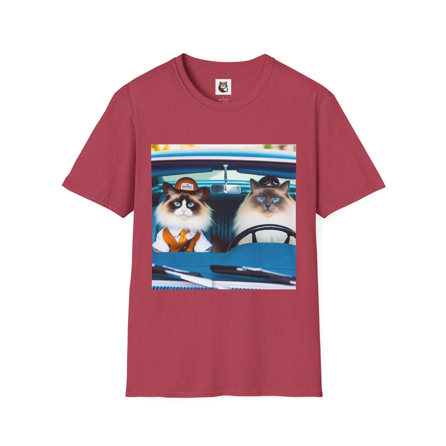 Wacky Ragdoll fun couple driving T-Shirt