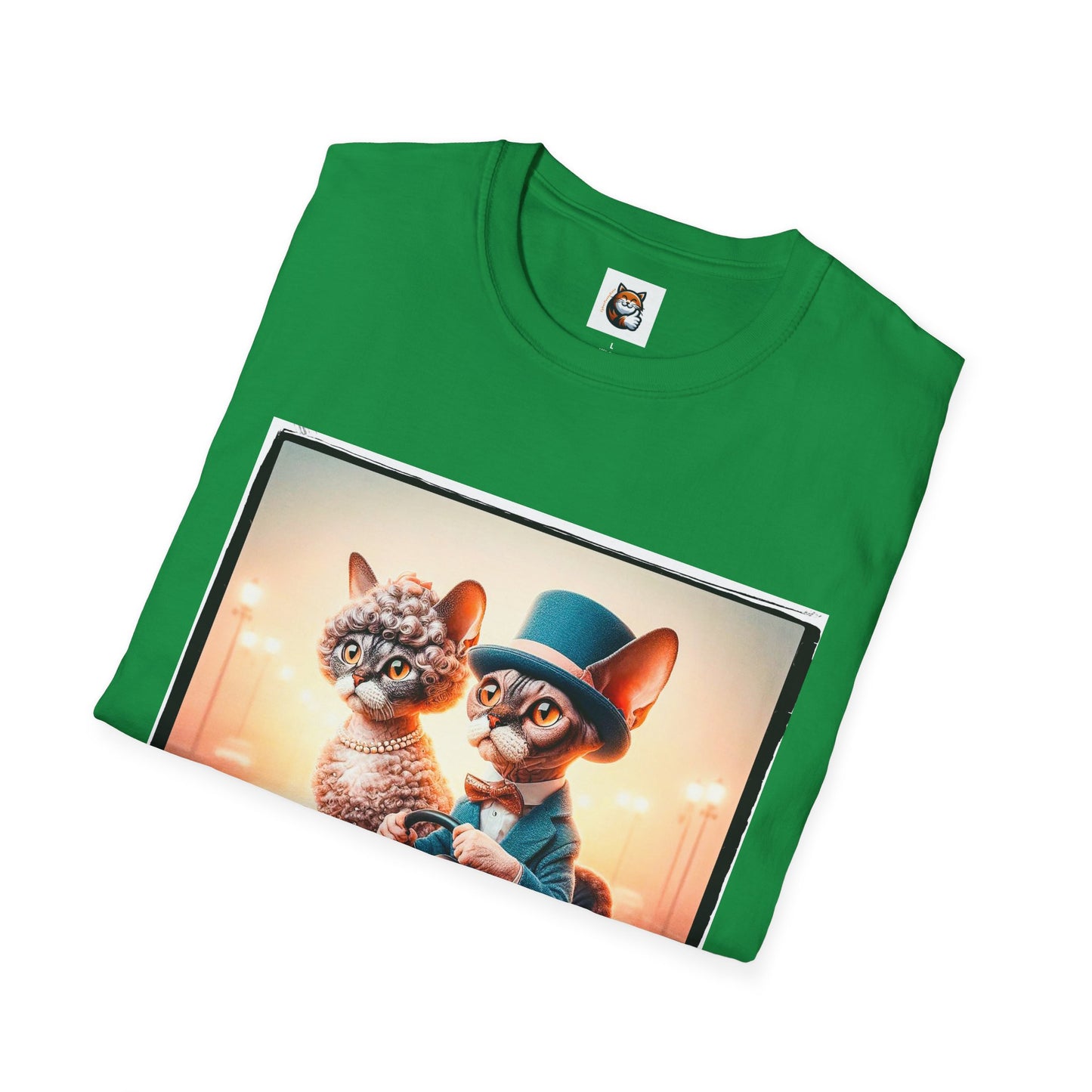 Wacky  Devon Rex Cat Unisex Softstyle T-Shirt
