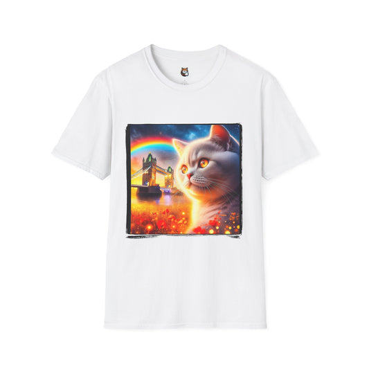 British Shorthair rainbow bridge Softstyle T-Shirt