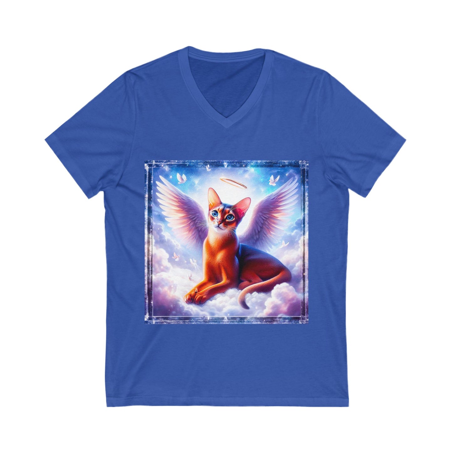 Abyssinian wings  Jersey Short Sleeve V-Neck Tee