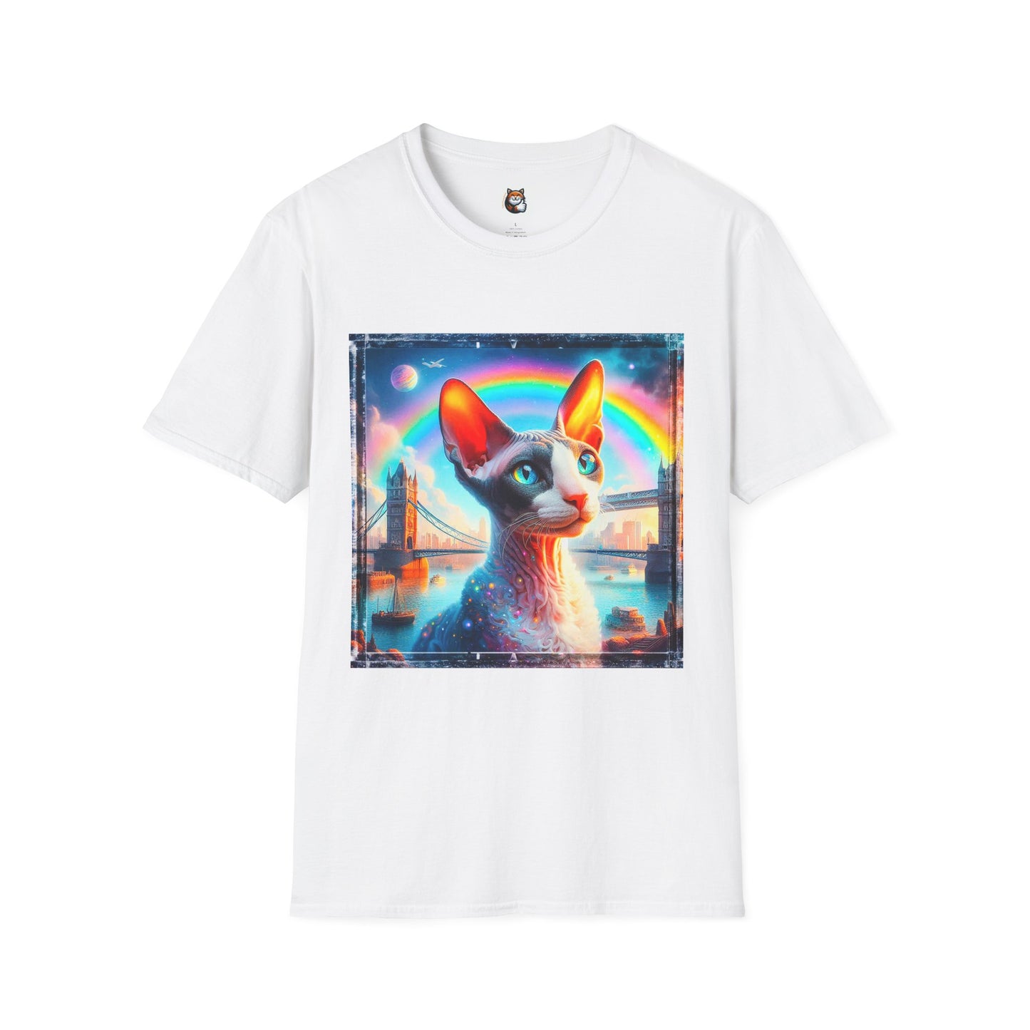 Cornish Rex Cat rainbow bridge T-Shirt