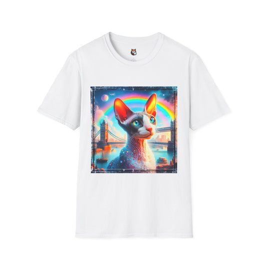 Cornish Rex Cat rainbow bridge T-Shirt