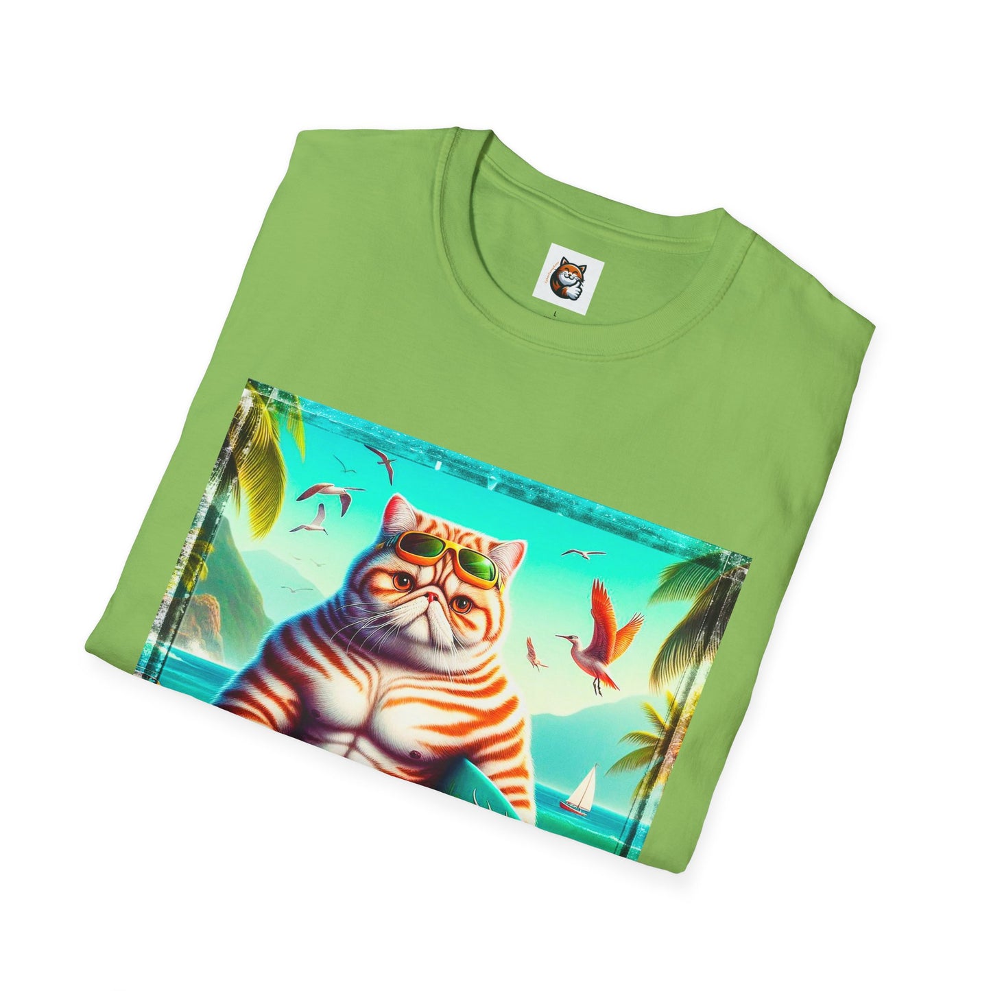 Exotic Shorthair Cat Unisex Softstyle T-Shirt