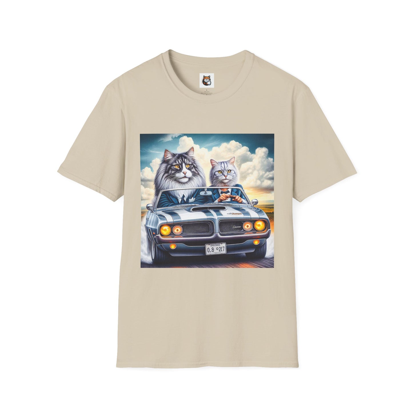 Wacky Norwegian Forest Cat Unisex Softstyle T-Shirt