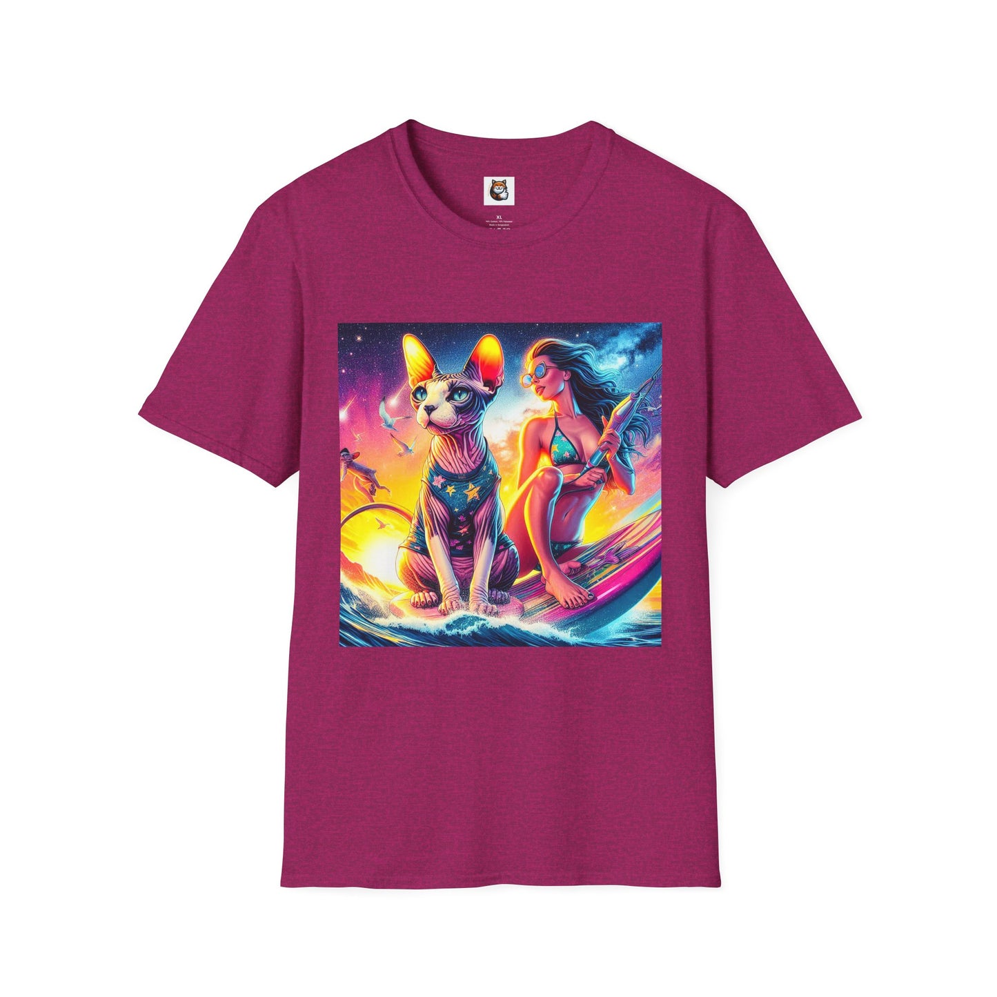 Sphynx Cat surfing queen shirt