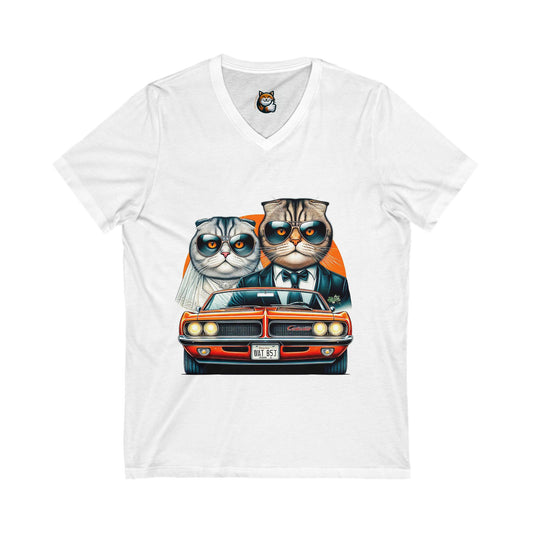 Scottish Fold Cat angry zombie couple shirt