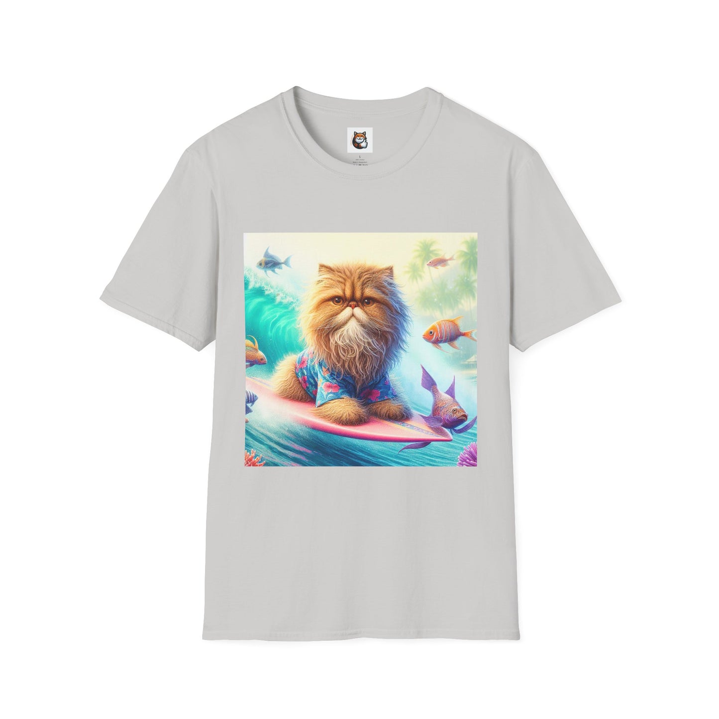 Selkirk Rex Cat T-Shirt angry surfer