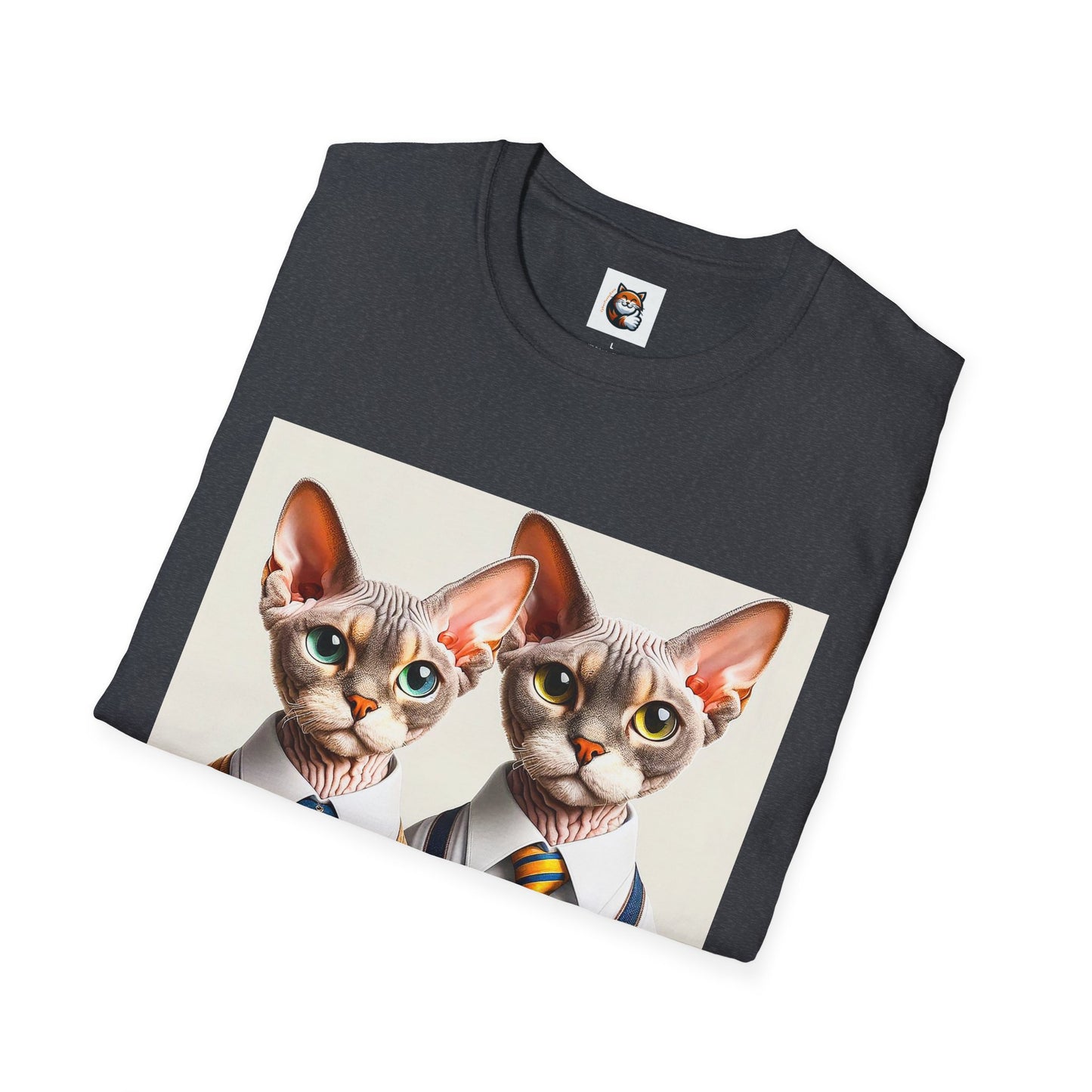 Devon Rex Cat suits Softstyle T-Shirt