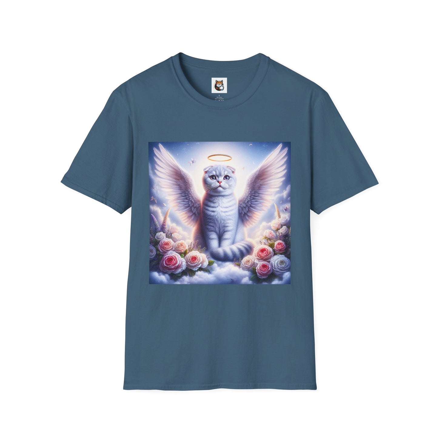 Scottish Fold Cat heavenly Angel T-Shirt