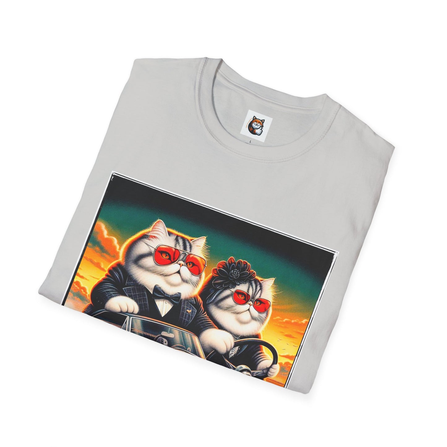 Wacky Exotic Shorthair Cat Unisex Softstyle T-Shirt