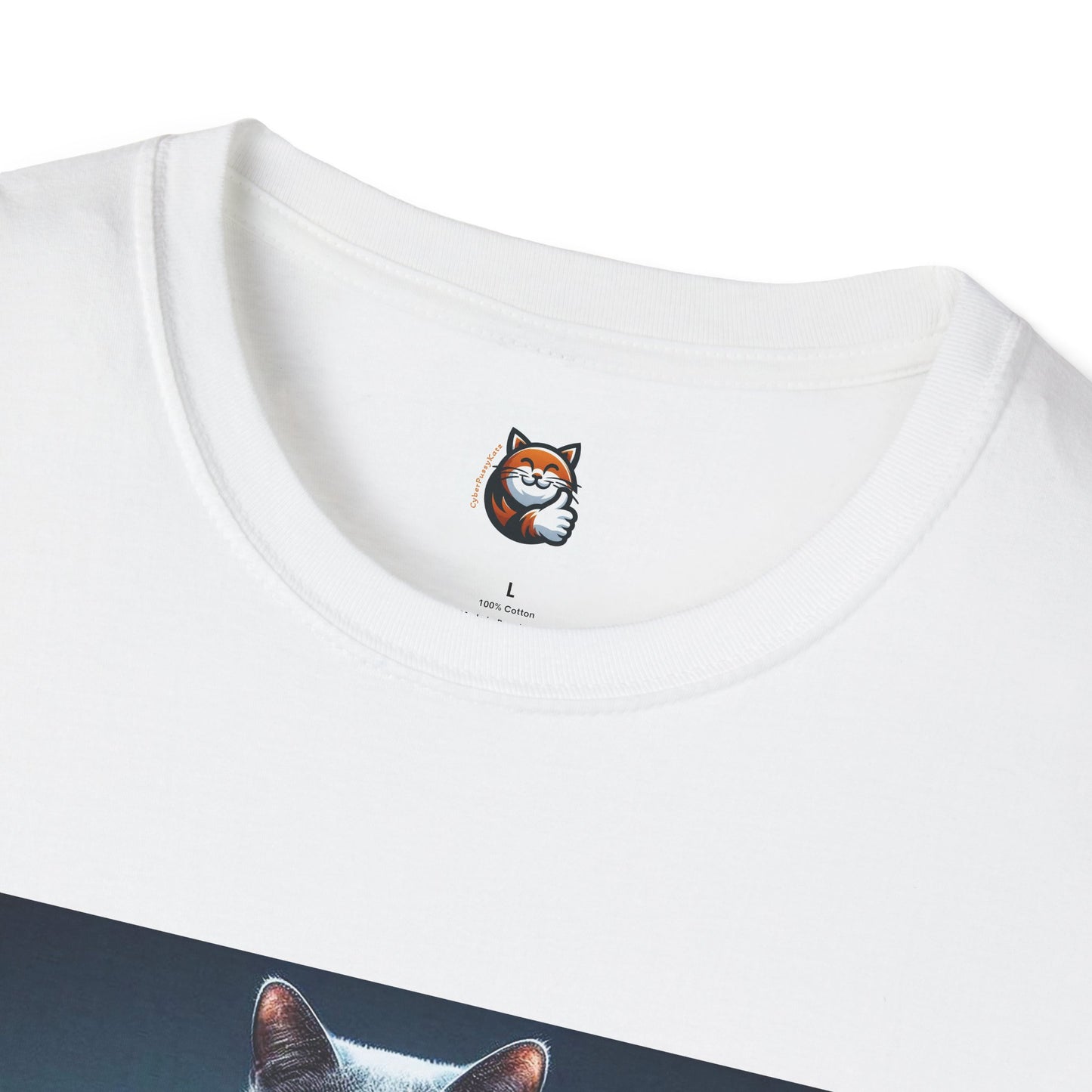 Russian Blue Cat Unisex Softstyle T-Shirt