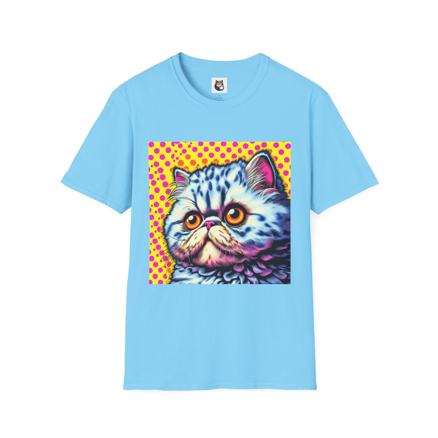 Selkirk Rex Cat T-Shirt comic book cutie