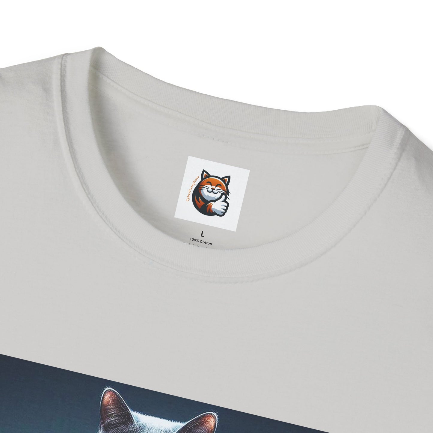Russian Blue Cat Unisex Softstyle T-Shirt