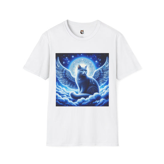 Russian Blue Cat Unisex Softstyle T-Shirt