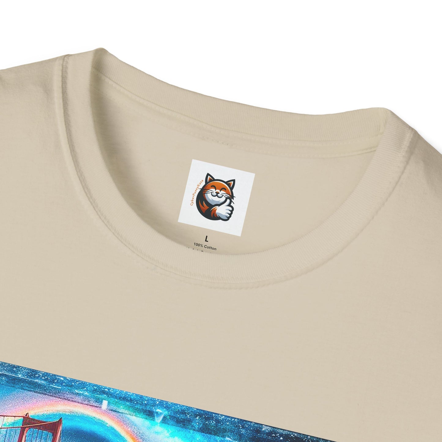 Devon Rex Unisex rainbow bridge Softstyle T-Shirt