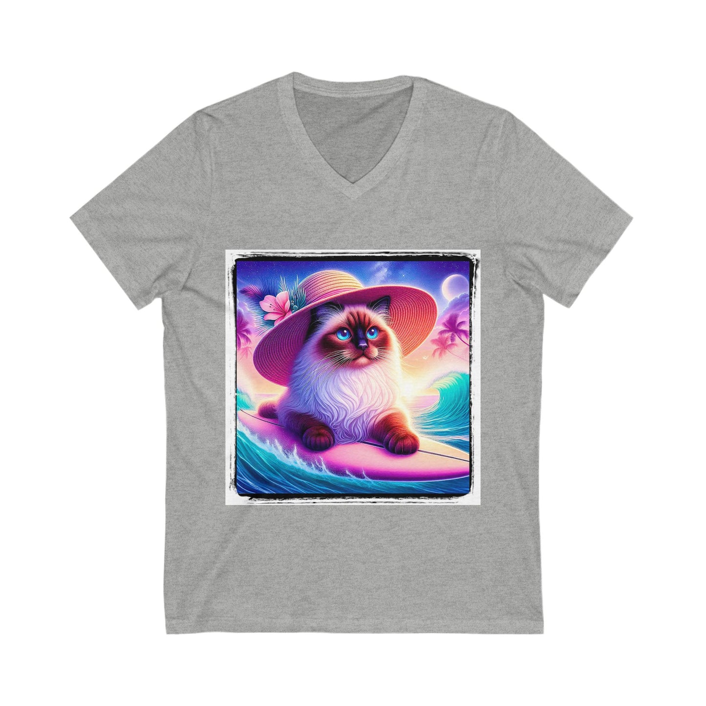 Birman Unisex Jersey Short Sleeve V-Neck Tee