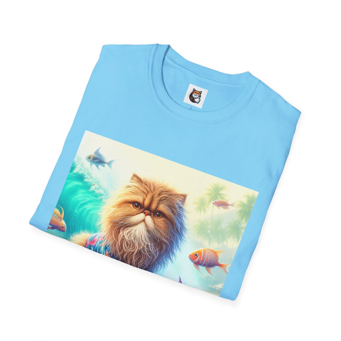 Selkirk Rex Cat T-Shirt angry surfer