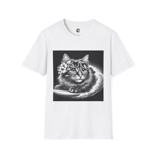 Domestic Cat black and white  T-Shirt