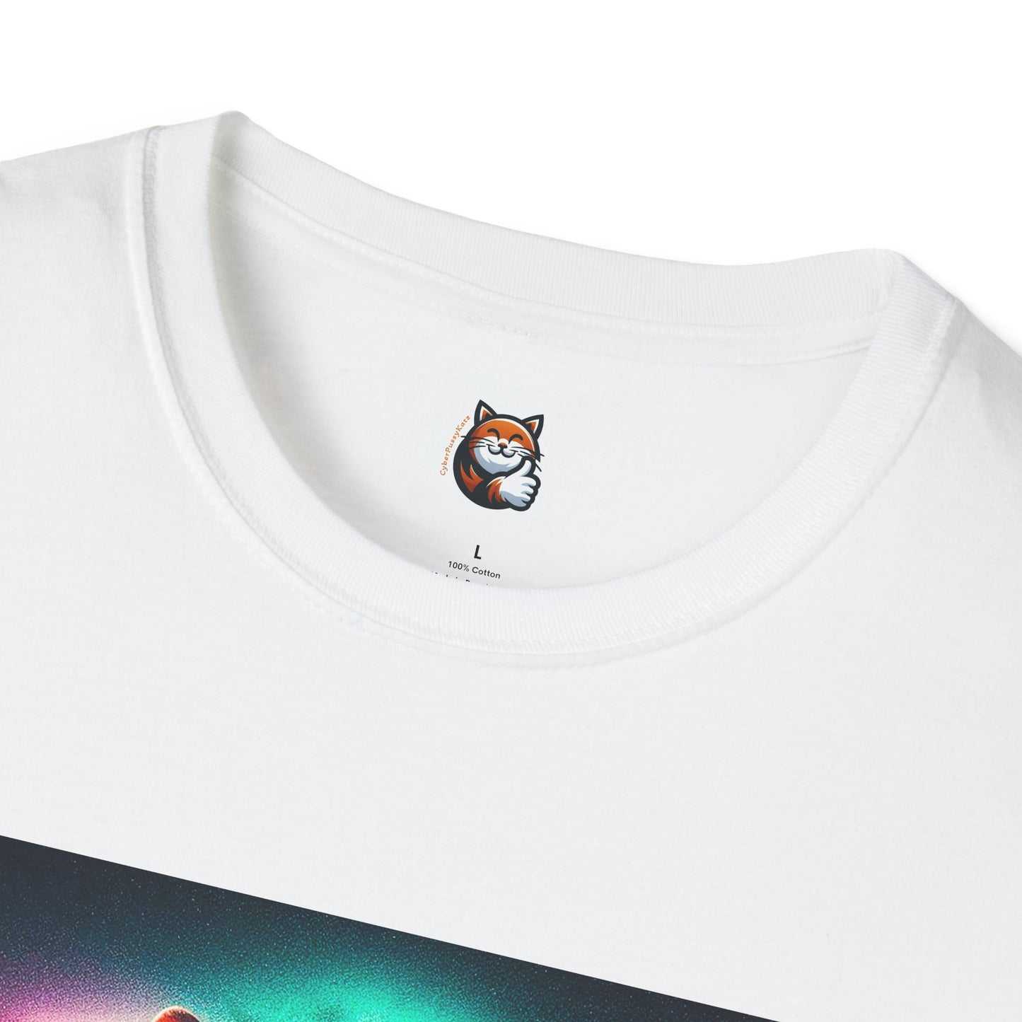 Devon Rex rainbow  Unisex Softstyle T-Shirt