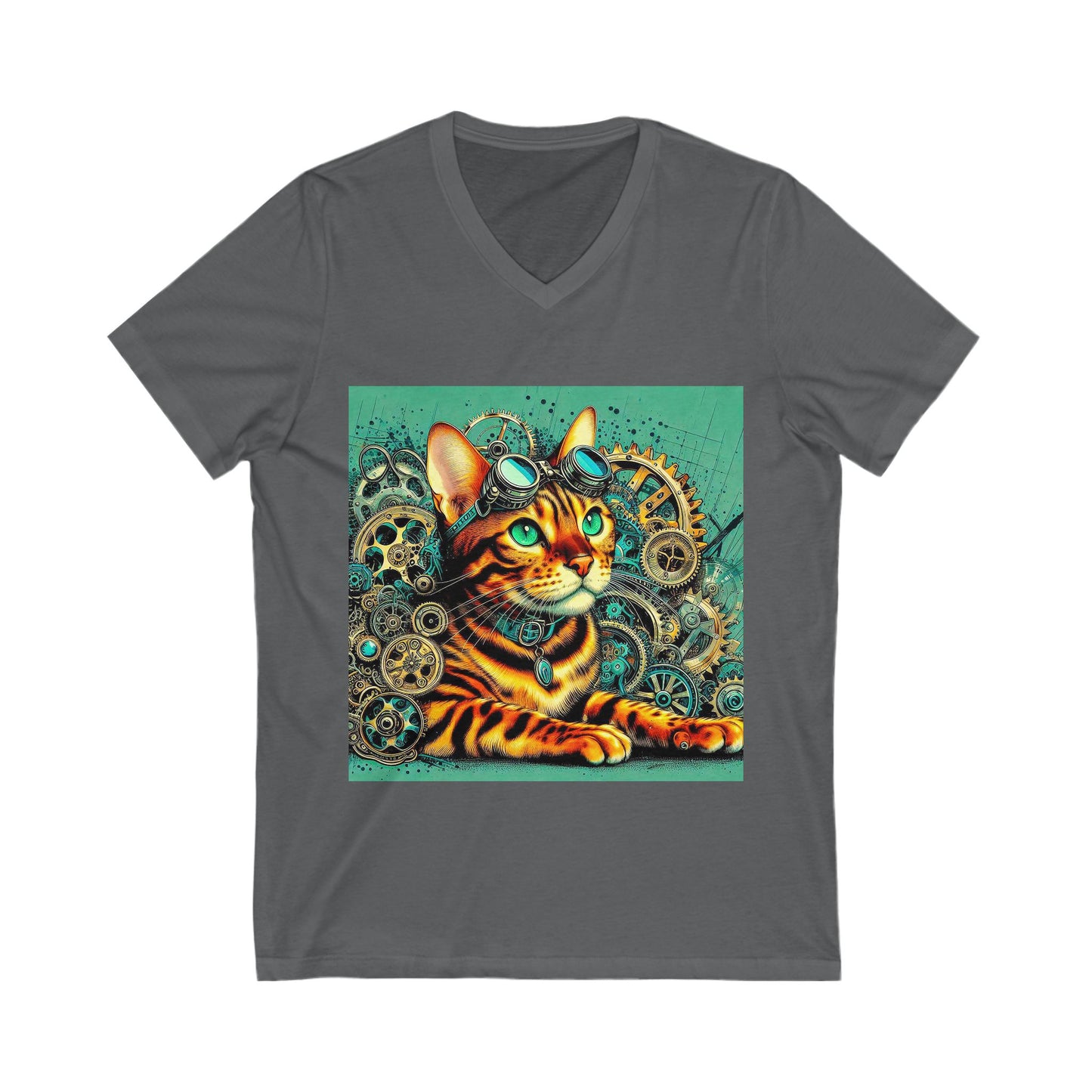 Bengal Unisex Jersey Short Sleeve V-Neck Tee