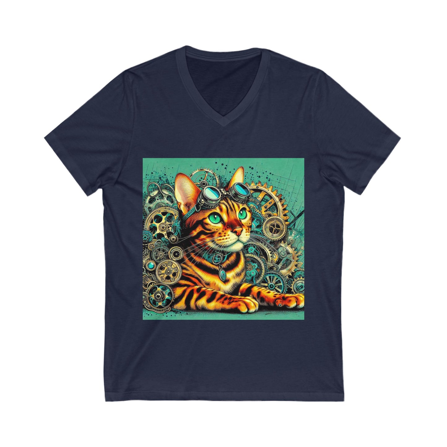 Bengal Unisex Jersey Short Sleeve V-Neck Tee