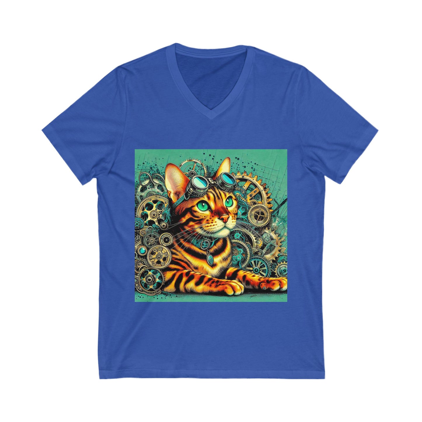 Bengal Unisex Jersey Short Sleeve V-Neck Tee