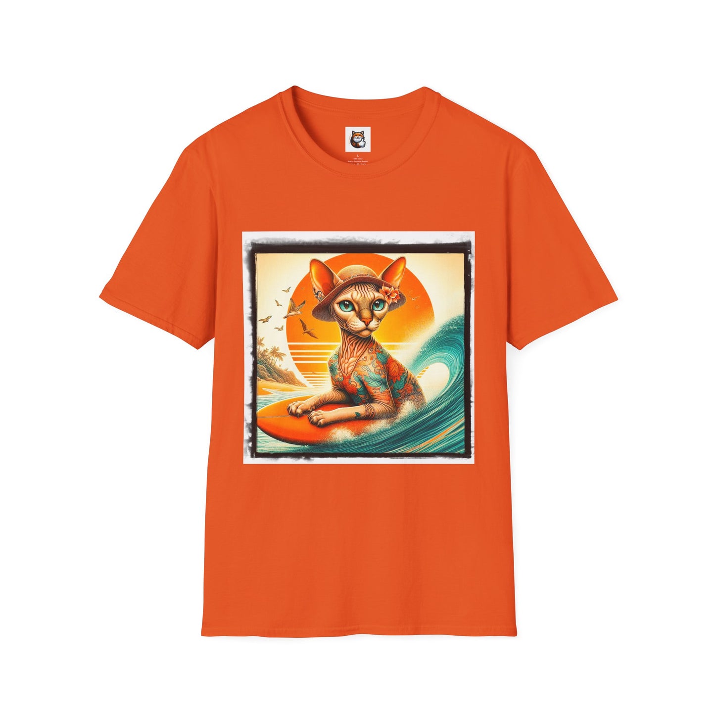 Devon Rex Cat Unisex Softstyle T-Shirt
