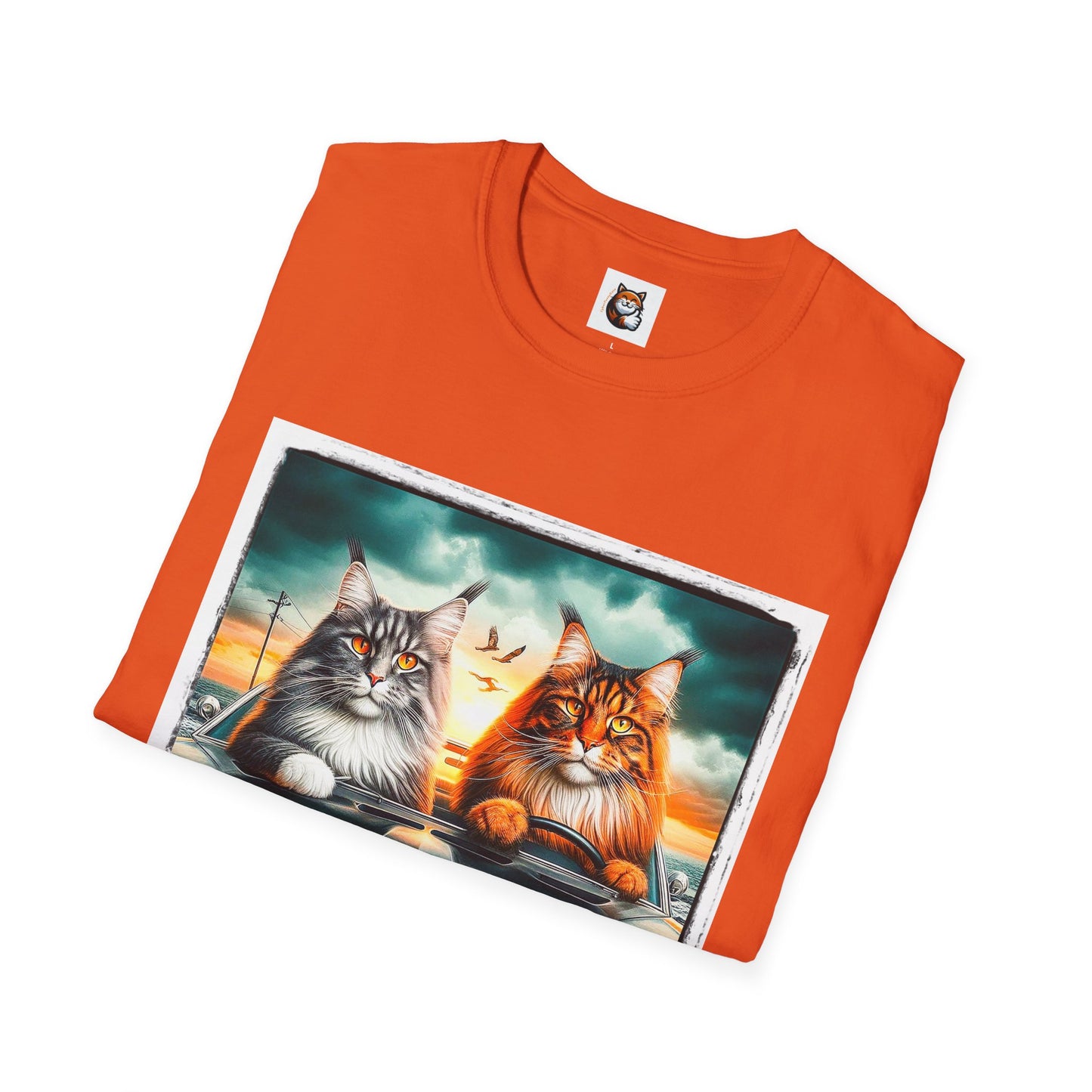 Wacky Maine Coon Unisex Softstyle T-Shirt