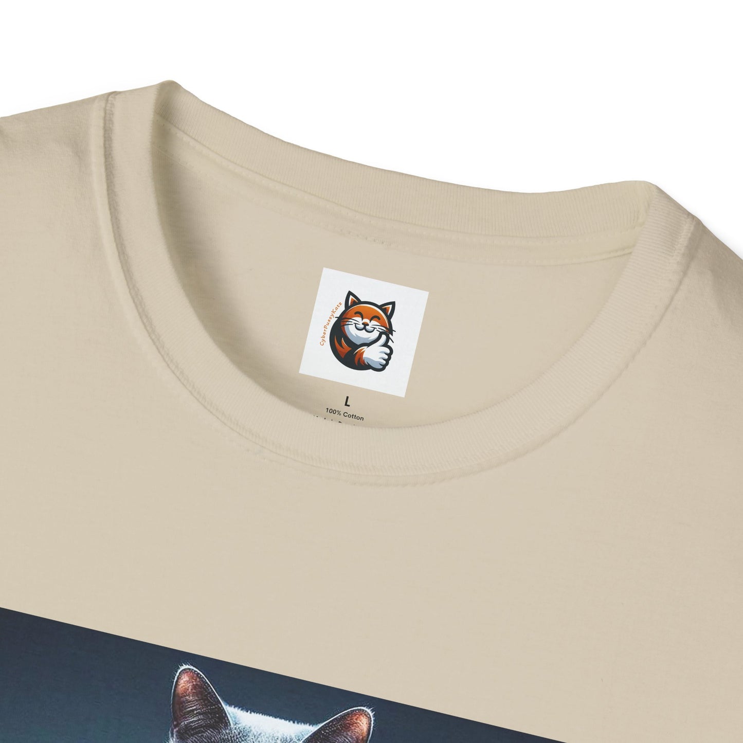 Russian Blue Cat Unisex Softstyle T-Shirt