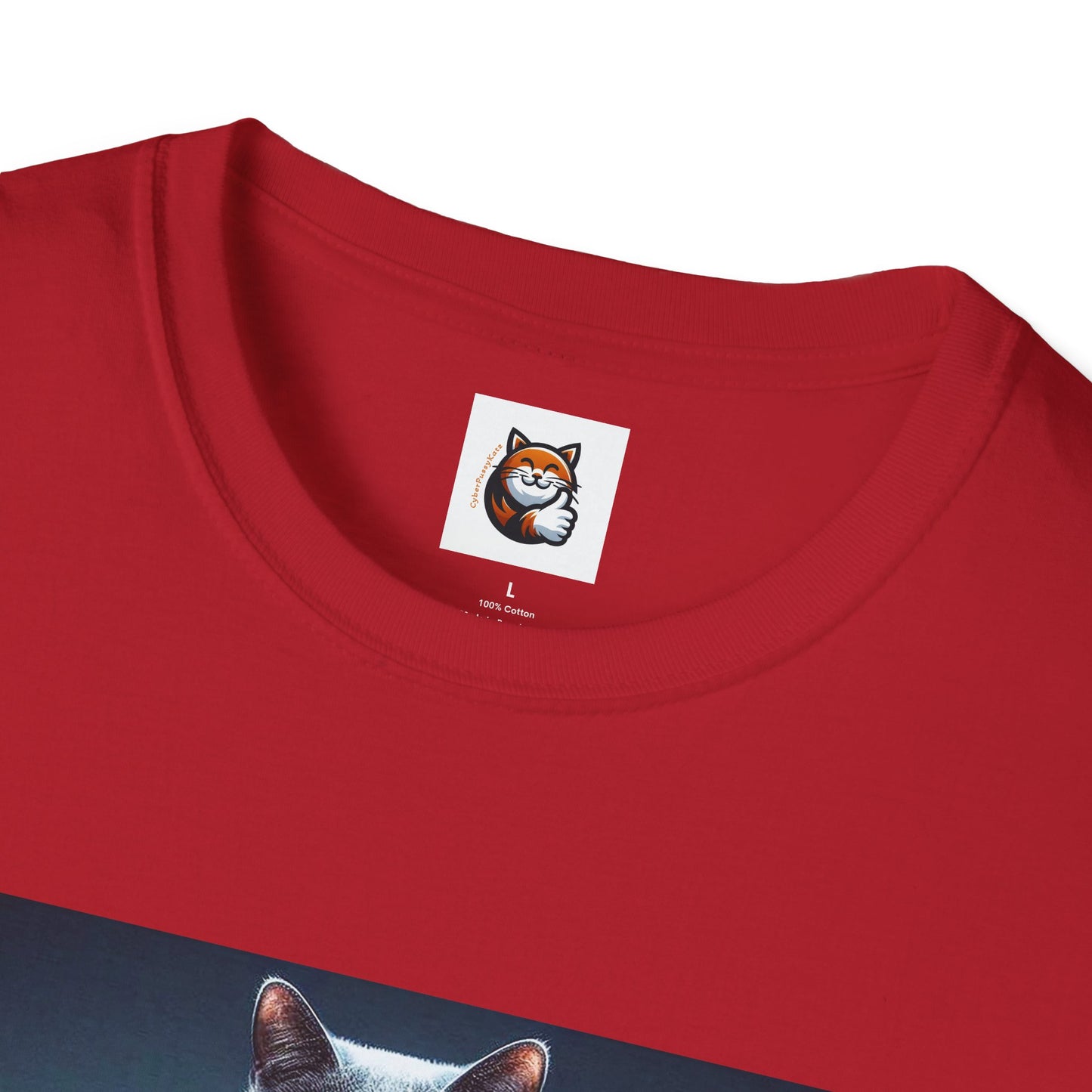 Russian Blue Cat Unisex Softstyle T-Shirt