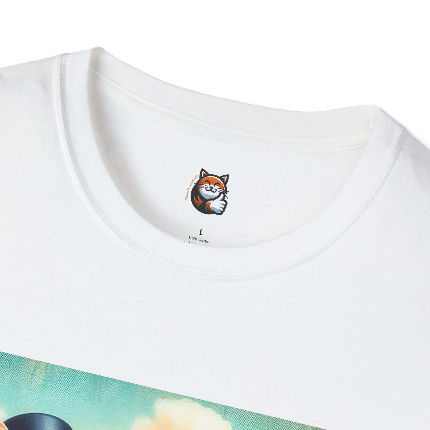 Wacky Domestic Cat Unisex Softstyle T-Shirt