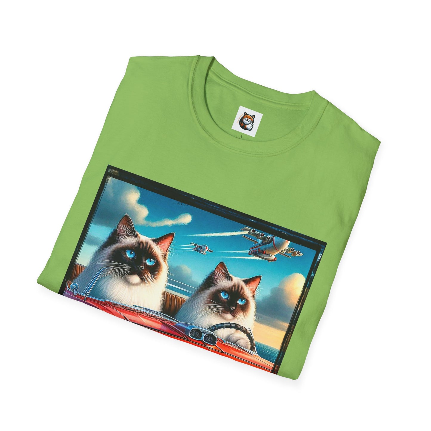 Wacky Birman night driving Softstyle T-Shirt
