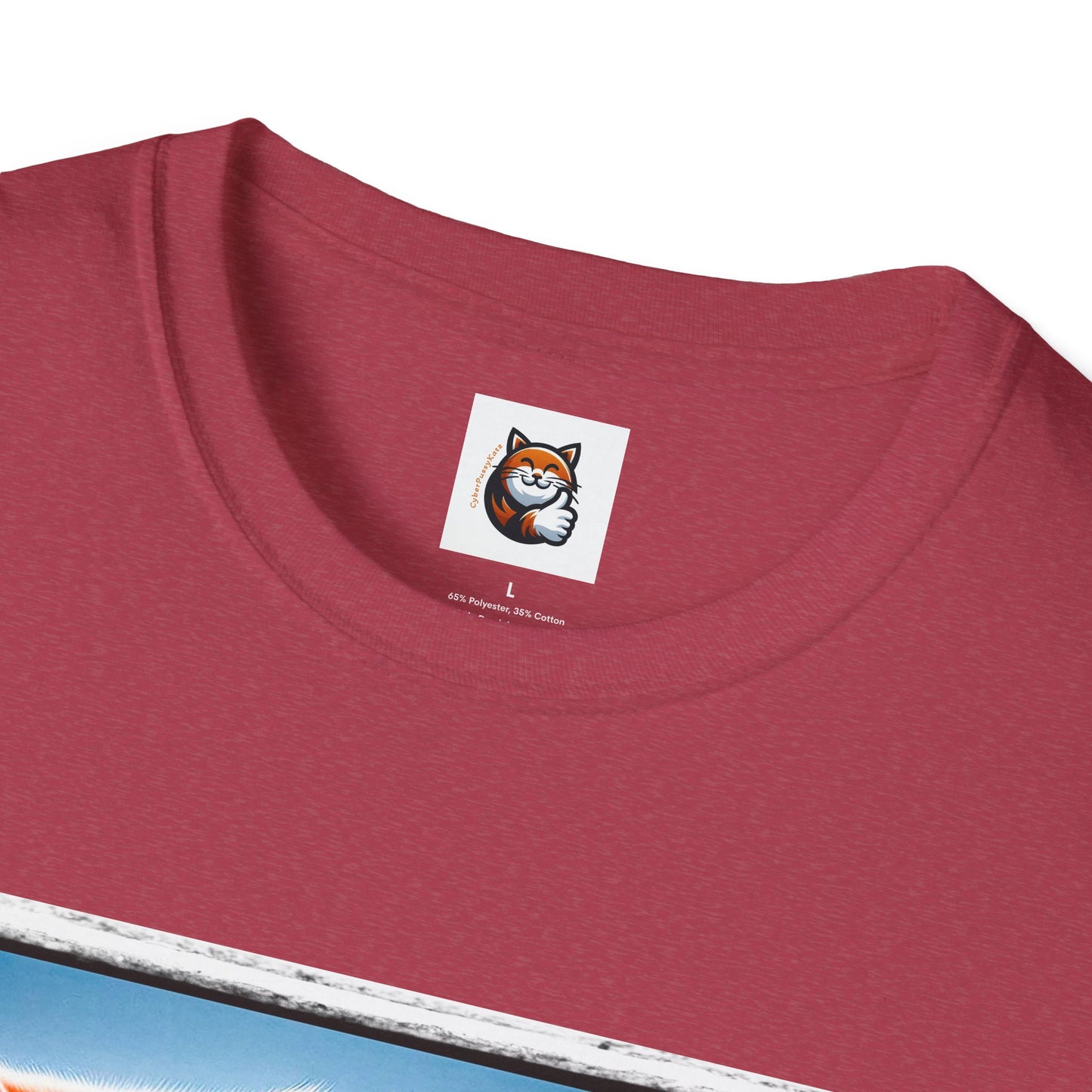 Wacky Exotic Shorthair Cat Unisex Softstyle T-Shirt