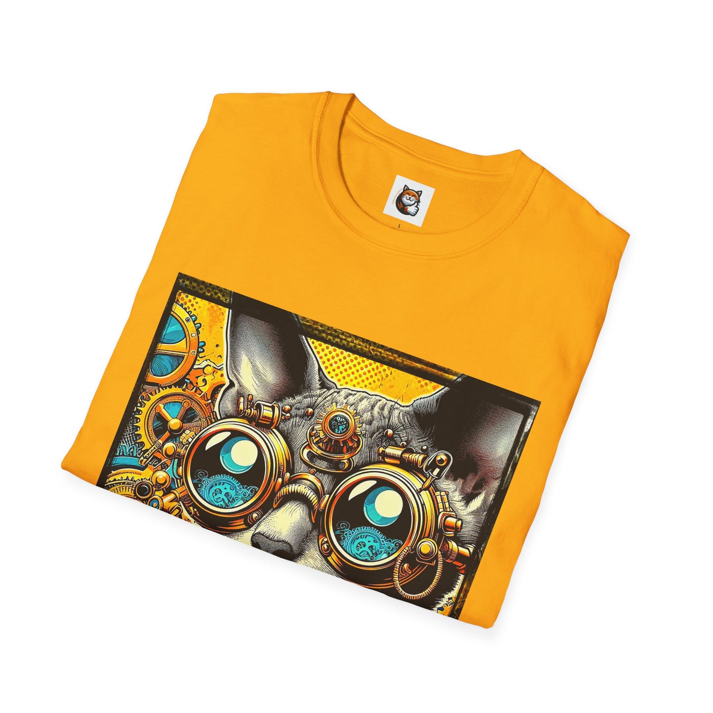 Cornish Rex Cat steam punk  T-Shirt