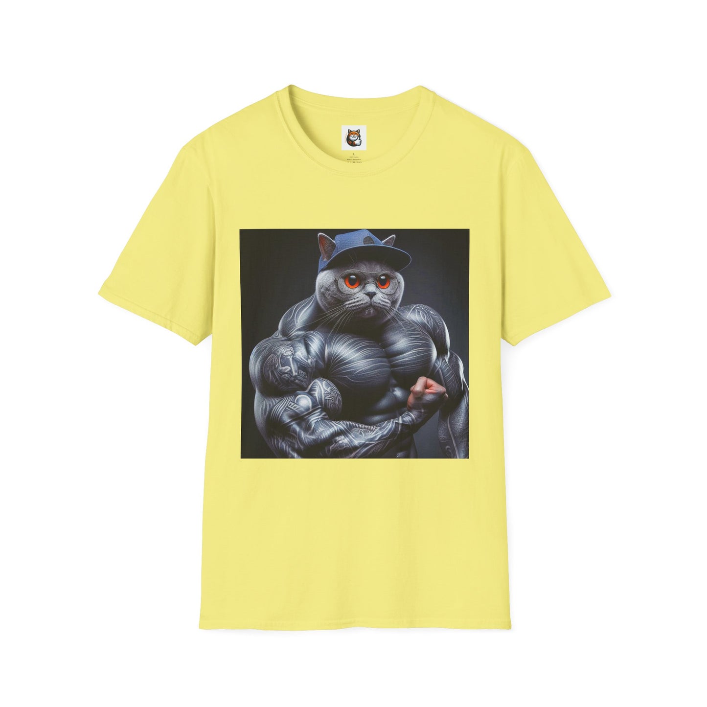 Russian Blue Cat arm day  T-Shirt