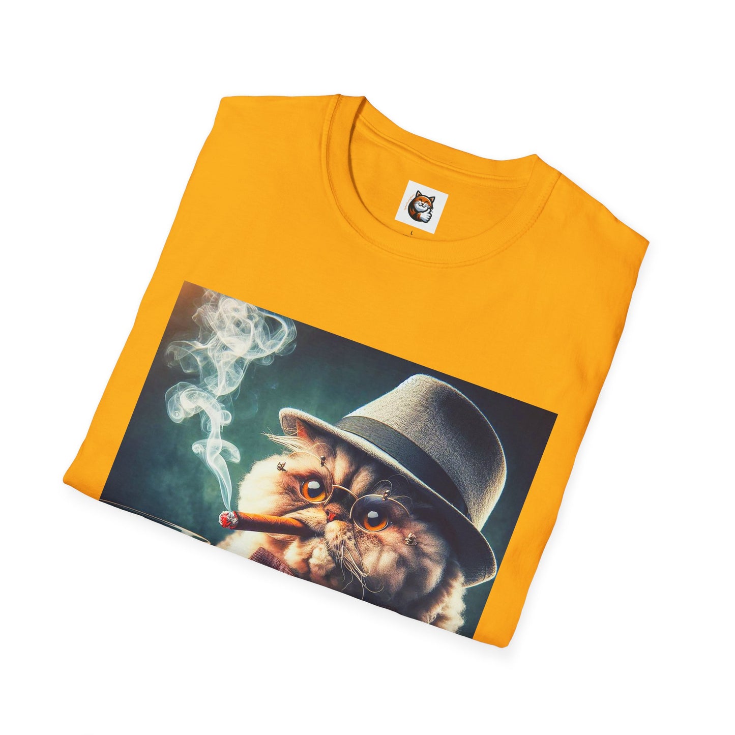 Selkirk Rex Cat T-Shirt cigars and whiskey
