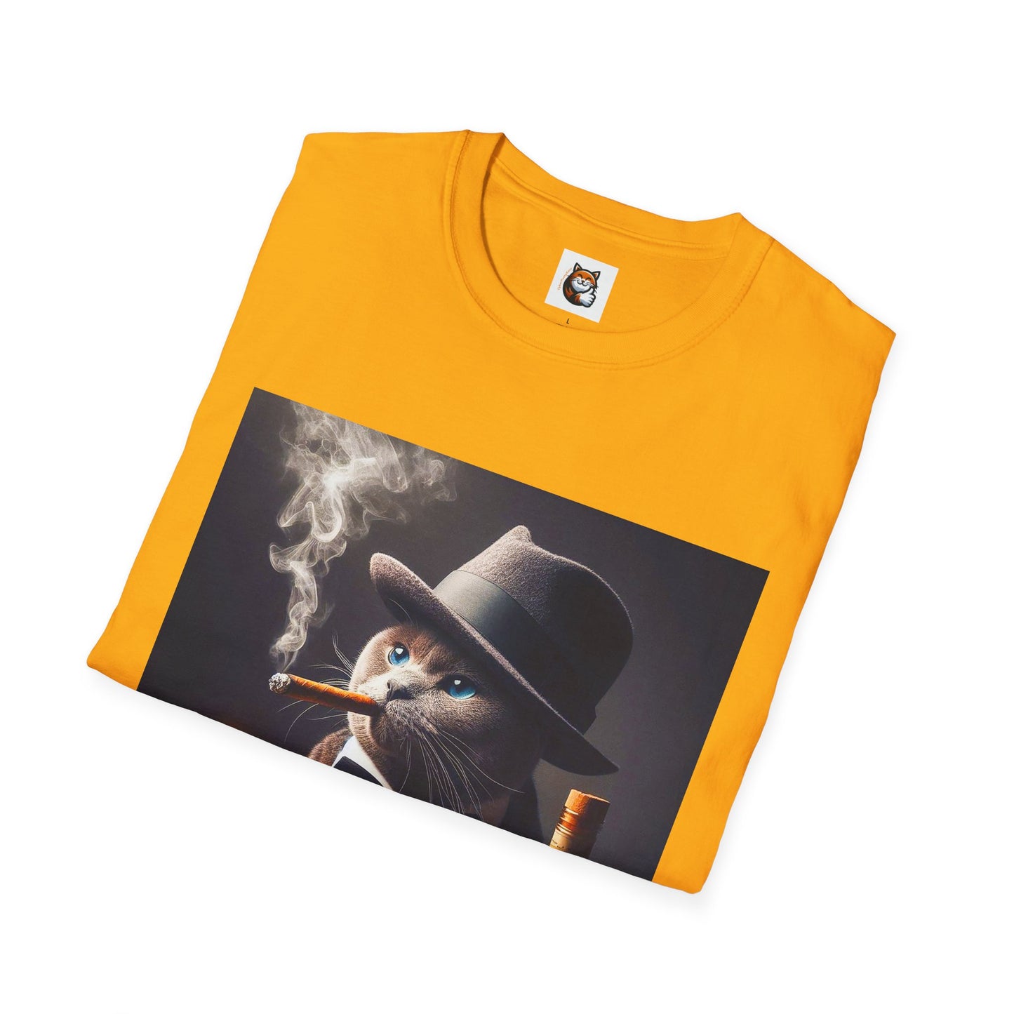 Russian Blue Cat Unisex Softstyle T-Shirt